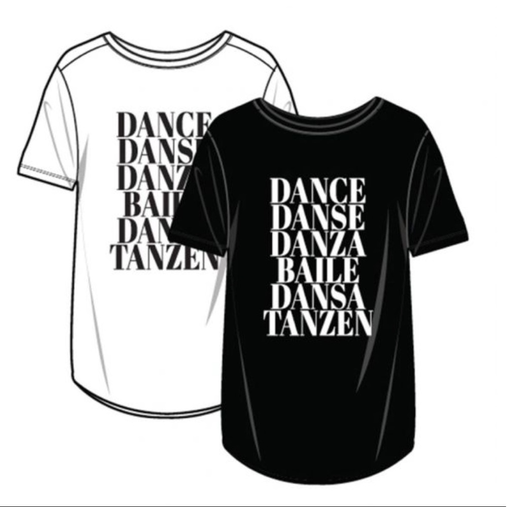 New Capezio Men’s DANCE Crew Neck Tee T-Shirt - Medium